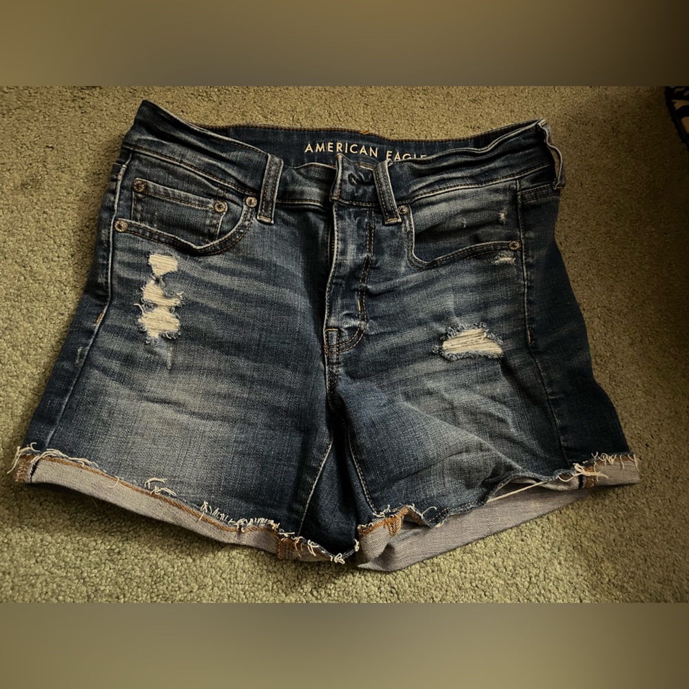 American eagle midi shorts